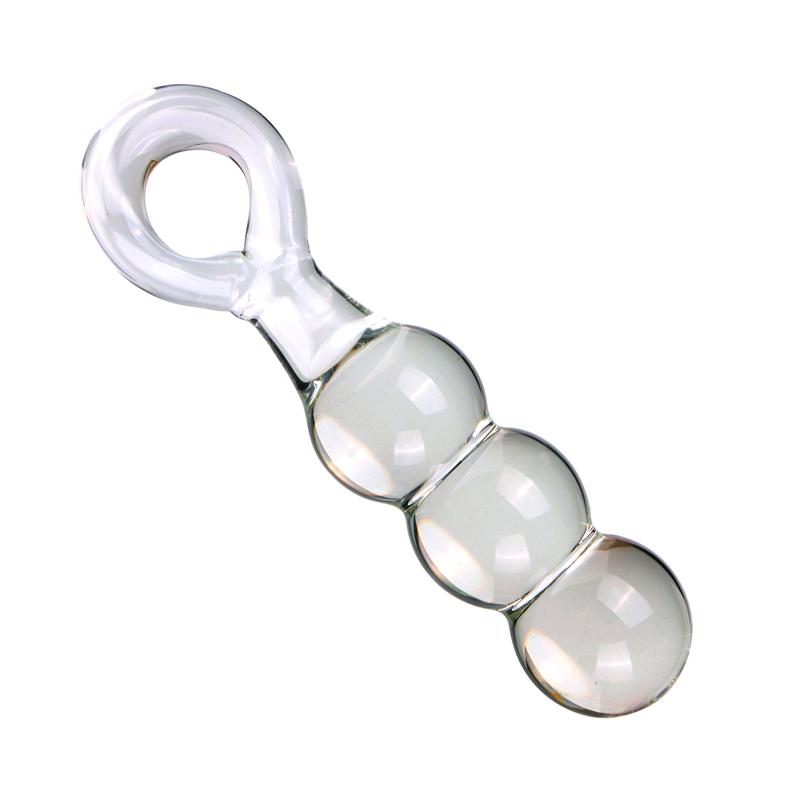 VaHppy Anal Masturbation 3/4/5 Glass Beads 5CM Gay's Sex Toys SM BDSM Anal Plug Unisex Large Long Style