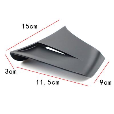 Universelle Motorrad-Roller Winglets Aerodynamischer Spoiler Flügel-Kit Matt Schwarz