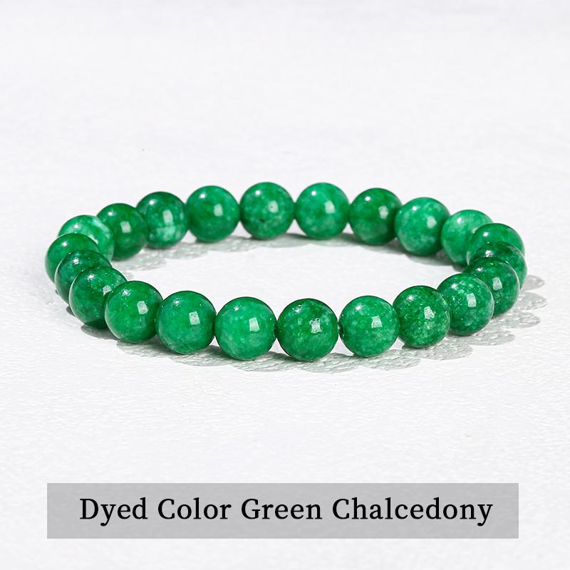 JD Natural Stone Beads Bracelet Amethyst Tiger Eye Crystal Quartz Agate Gem Beads Bangles Women Men Reiki Healling Jewelry Gift