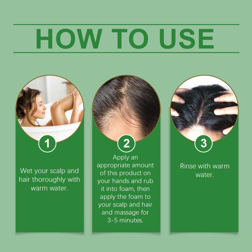 Organic Batana Oil Shampoo, Soothes the Scalp, Deeply Repairs, Nourishes the Hair, Contains Rosemary Extract, Suitable for All Skin Types