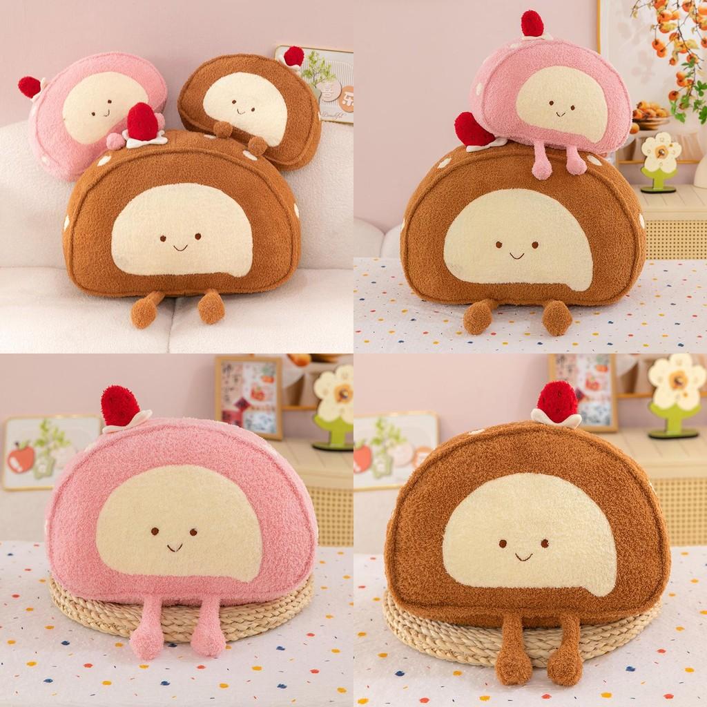 Cartoon Soft Swiss Roll Plush With Pp Cotton Filling For Kid Home Decor
