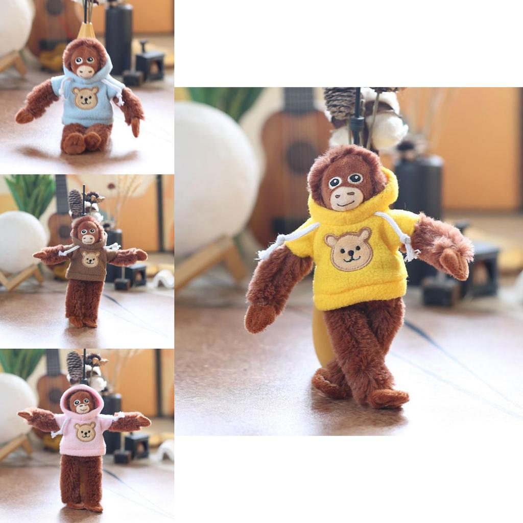 Plush Monkey Keychain With Soft Cotton Filling For Kids And Collectors