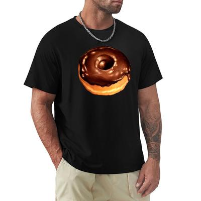 Chocolate Donut Pattern Teal Tshirt High Elasticity Sports Tshirt