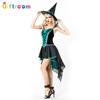 Witch Costume Fashionable For Women With Polyester Material And Elegant Embroidery Fun For