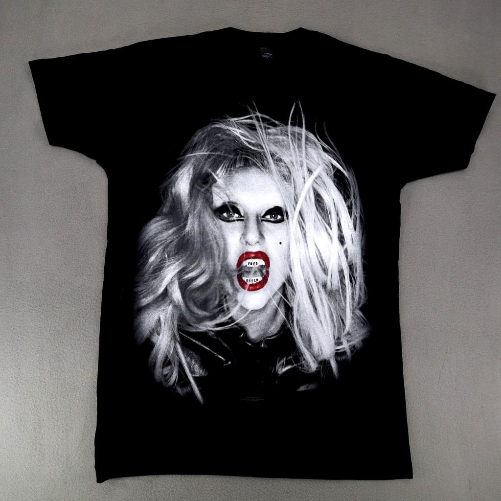 Lady Gaga The Born This Way Ball 2012 2013 Free B*tch T-Shirt Size Medium