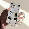 Bracelet Chain Phone Case For iPhone 17 16 15 13 14 for 17Air 17 12 14 16 Pro 17 14 16 Pro Max Sparking Diamond Cute Pattern Hard Cover With Lanyard