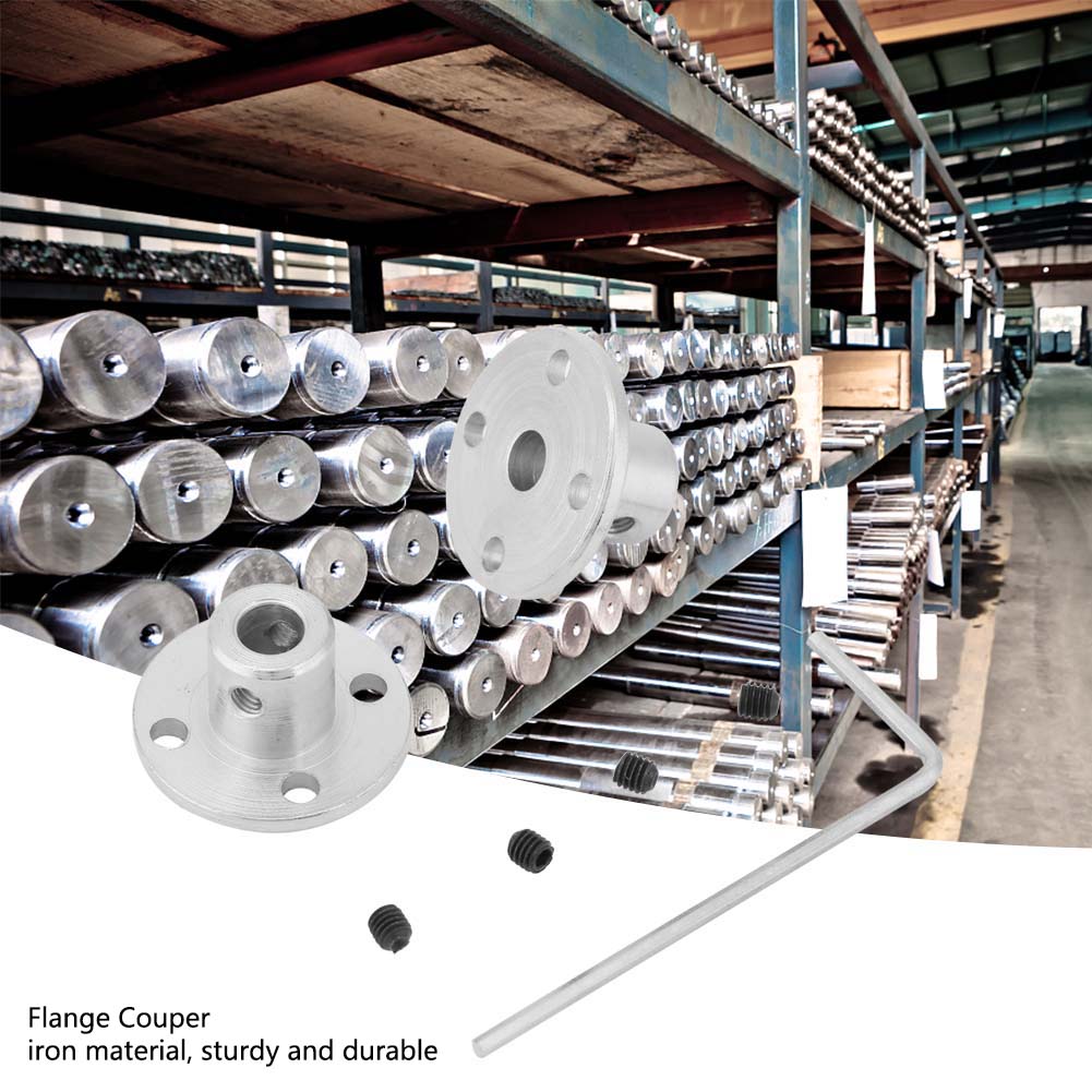 2pcs M3 Rigid Flange Coupling Motor Shaft Coupler Connector ID 5mm OD 10mm