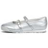Clarks Dámské boty Craft Deer Je prodyšné ploché Mary Jane stříbrnošedé 263321324