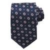 Brand Made In Kyoto Jacquard Fine Embroidery [Michiko London] Necktie, Japan, 100% Silk, Weave, Pattern, (C Pattern Navy)