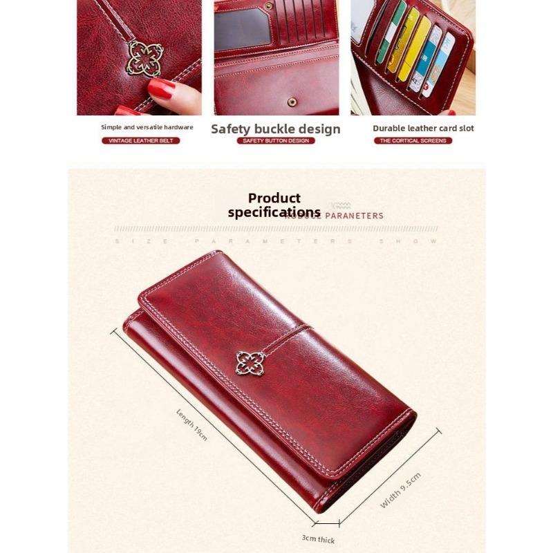 Wallet Female Long Retro Large-capacity Clutch Bag New Mobile Phone Bag 20% Off Multi-card Bag Wallet