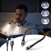 USB Rechargeable LED Neck Hanging Reading Light  Eye Protection Book Light for Night Reading Running Knitting Maintenance