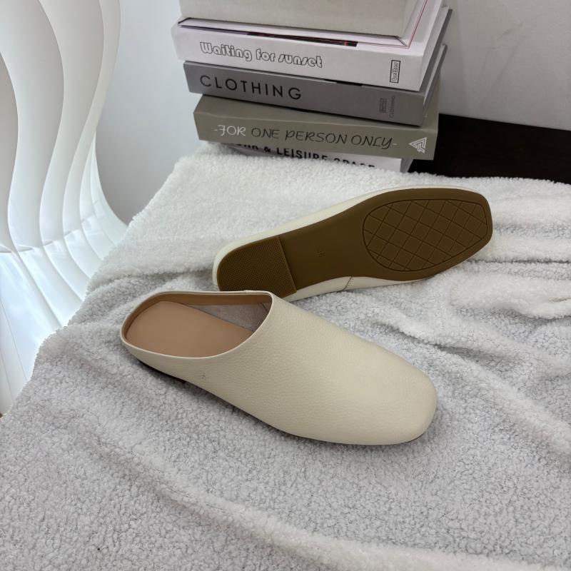 

Grape Mom Su Yinyin Women s Slip-on Soft Cowhide Toe Cap Half Slippers 39