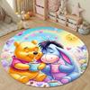 Free Shipping! Winnie The Pooh Eeyore Round Rugs Bedroom Living Room Floor Mats for Kids and Adults Chair Mat Carpet Home Decor