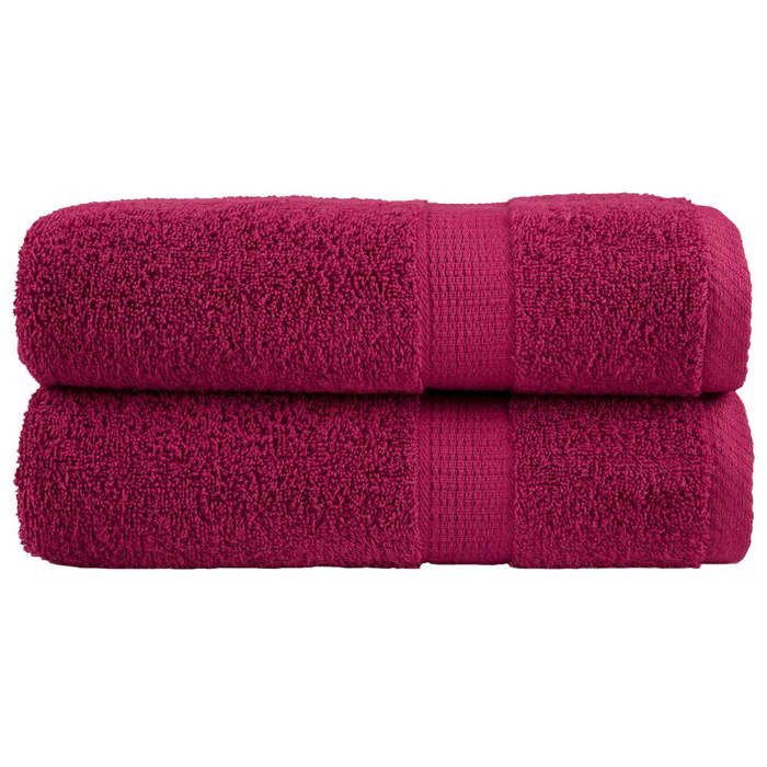 VidaXL Serviettes de Douche de Qualité Supérieure 2 pcs, Draps de Bain, Serviettes d'Invité, Serviettes de Salle de Bain 137212