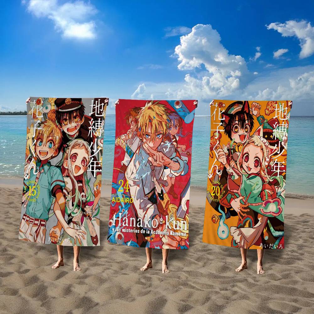 Animation T-Toilet-bound Hanako-kun Microfiber Beach Towel Mountain Climbing Yoga Beach Swimming Running Absorbent Soft Towel
