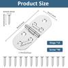 15Pcs 180 Degree Flip Hinges Flip Top Hinges Stainless Steel Folding Table Door Flap Hinge for Wooden Box, Backflap for Furnitur