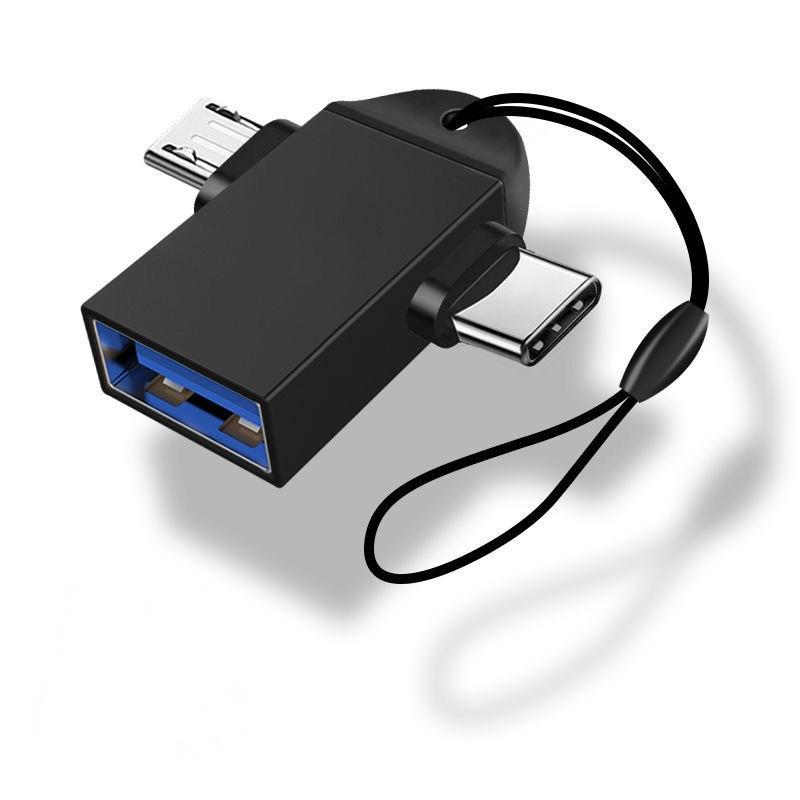 Adattatore USB-C Maschio A 3 USB-A Femmina – Splitter OTG 3-in-1 Con Cavo Intrecciato In Nylon, Supporto Dati 480Mbps E Ricarica, Plug & Play