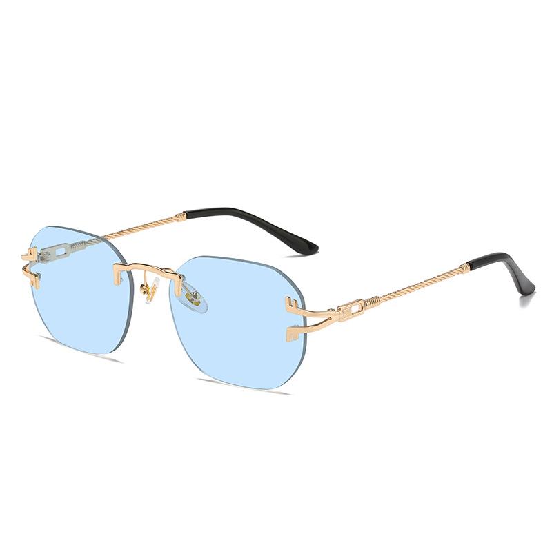 Frameless Sunglasses, Personalized Trimmed Ocean-Colored Glasses, Praise Multi-Color Colorful Sunglasses For Women