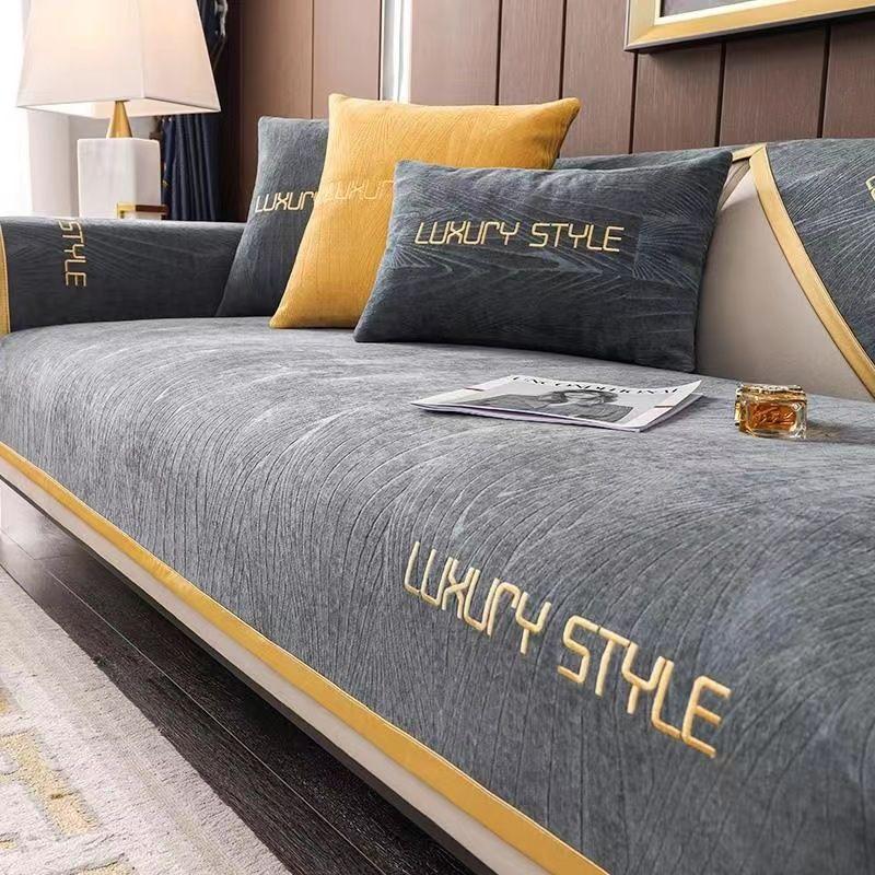 

Chenier Sofa Cushion Four Seasons Universal Light Luxury Seat Cushion Sofa Dust Cover Simple Modern Seat Cushion High-End Cover 70*70cm