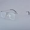 Denmark Brand Pure Titanium Screwless Square Glasses Frame 5502 Men Business Eyeglasses Fashion Women Blue Spectacles Eyewear