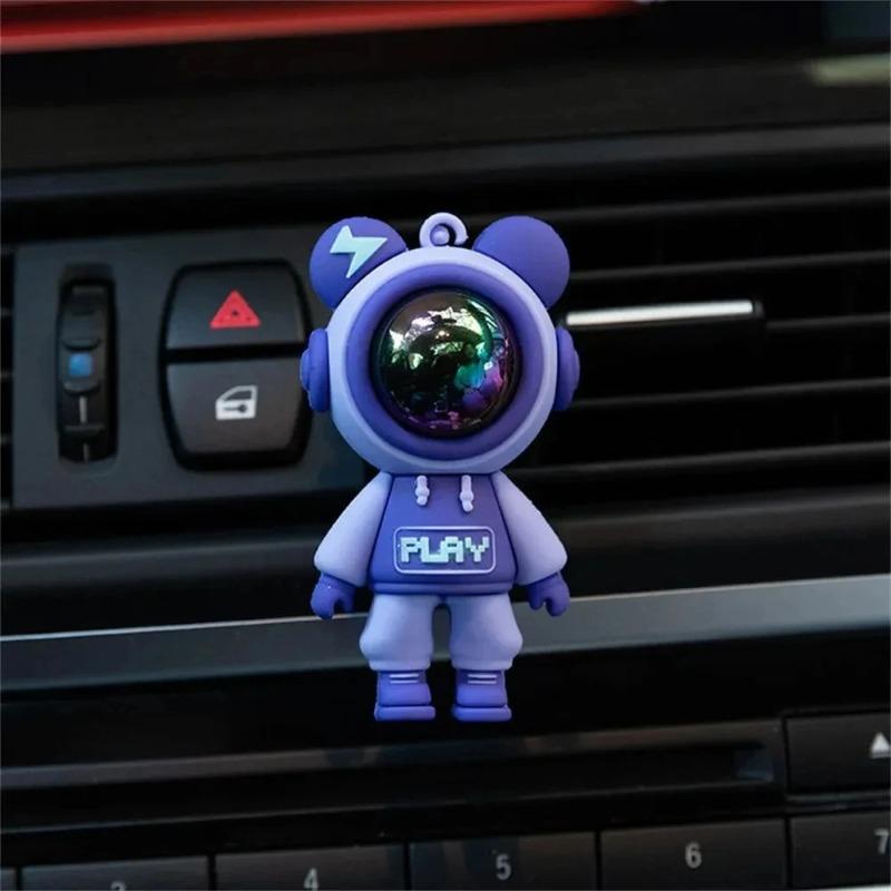 Clip per profumo per presa d'aria per auto Astronauta per cartoni animati Aria condizionata Clip per aromaterapia per presa d'aria Accessori interni per auto Decorazione