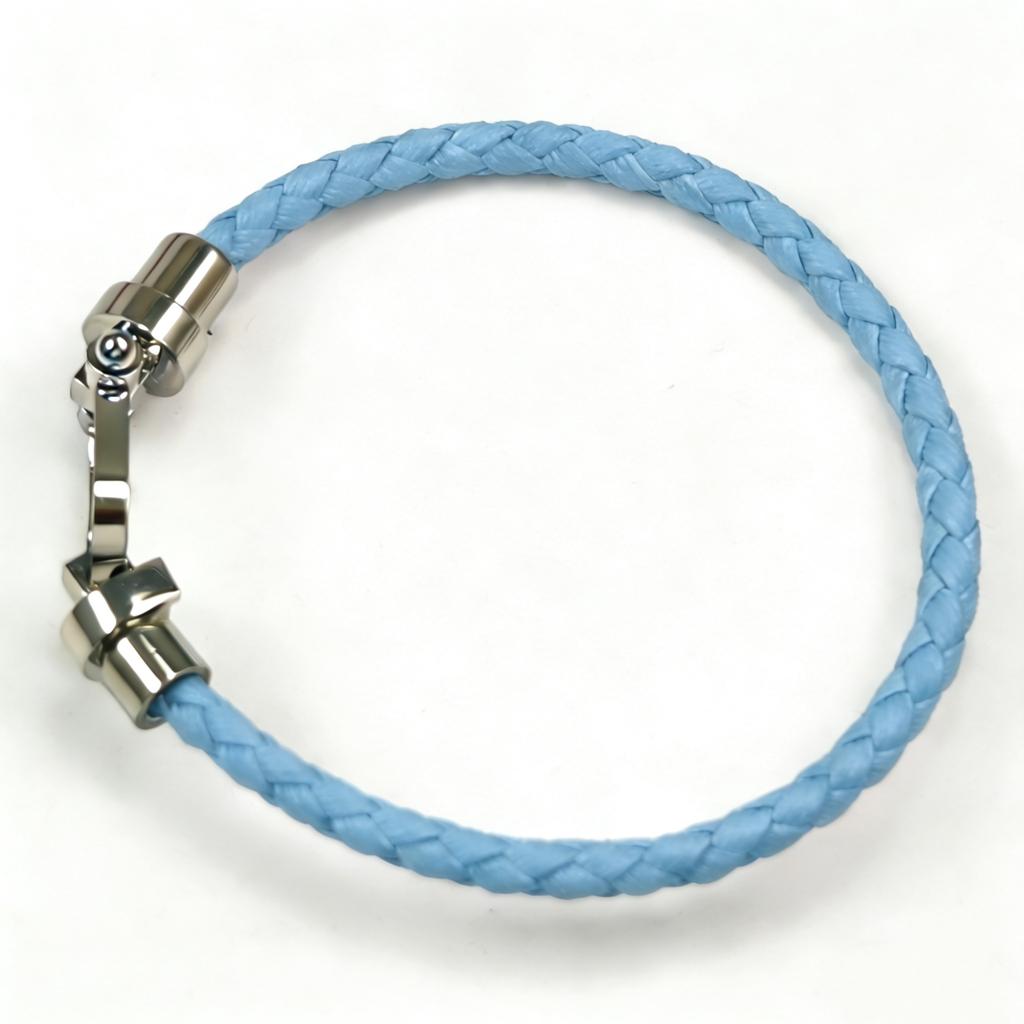 European and American Fashion U-shaped Bracelets Multi-color Braided Leather Rope Magnet Buckle Horseshoe Bracelet Personality Trend
