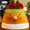 Snowman DIY Christmas Hat Toy Elk Santa Snowman Hat Creative Kids Xmas Arts Hats  Toddlers