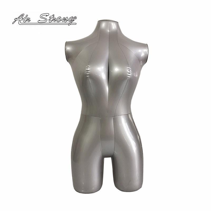 Women s Inflatable Mannequin Torso with Pants Stand for Clothing Display One Size