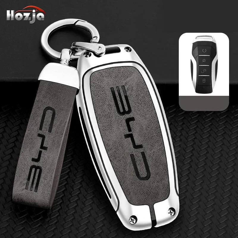 Alloy Car Key Case Cover Holder For Byd Second Song Pro Tang Dm Qin Plus Max Yuan Generation Atto 3 Han Ev Dolphin Accessories