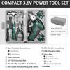 Rechargeable Electric Screwdriver Set - Multifunctional Lithium Battery Powered Hand Drill for Household Use