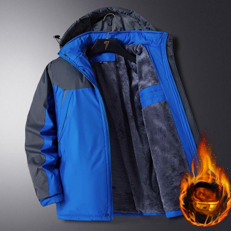 Winter Jacket Padded Jacket Men's Thickened Plus Velvet Men's Padded Jacket Padded Jacket Overalls Large Size Jacket Winter Men