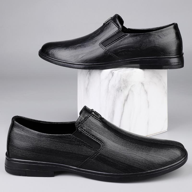 Fashion Fashionable Niche Design Breathable Elegant Loafer Men's Casual Office Business Soft Soled Comfortable Non-slip Leather Shoes