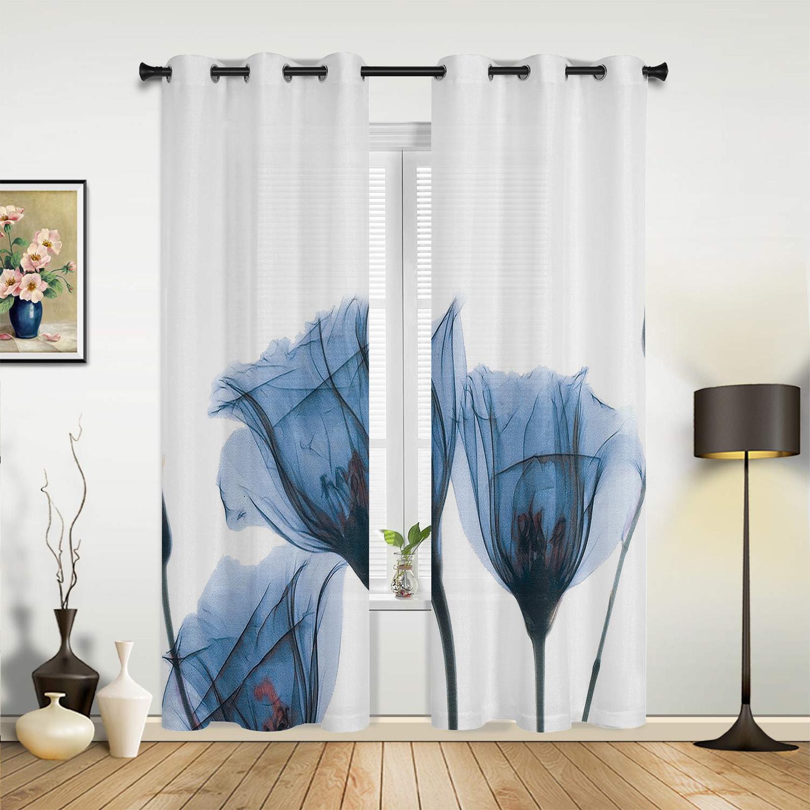 Современные оконные шторы для гостиной — фото 3