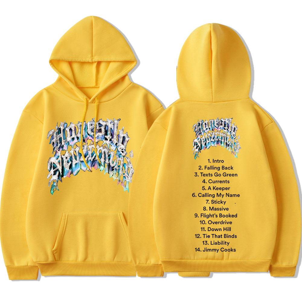 

Модная толстовка с капюшоном в стиле хип-хоп, рэпер Дрейк, новый музыкальный альбом 2022 года, толстовка с капюшоном «Честно говоря, Nevermind», повседневные уличные пуловеры унисекс XL