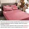 5 Different Sizes Fitted Sheet Solid Color Flannel Elastic Band Fitted Sheet Mattress Protector Cover Velvet Bedspread Bedding