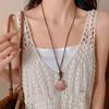 Oceanic Shell Starfish Conch Pendant Necklaces for Women Adjustable Rope Collarbone Chains Necklace Seaside Holiday Jewelry V