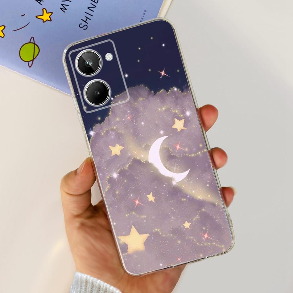 Cute Flower Cat Painted Case For Realme 10 / Realme 10 Pro / Realme 10 Pro+ Soft Silicone TPU Cover For Realme10 4G 10Pro Plus
