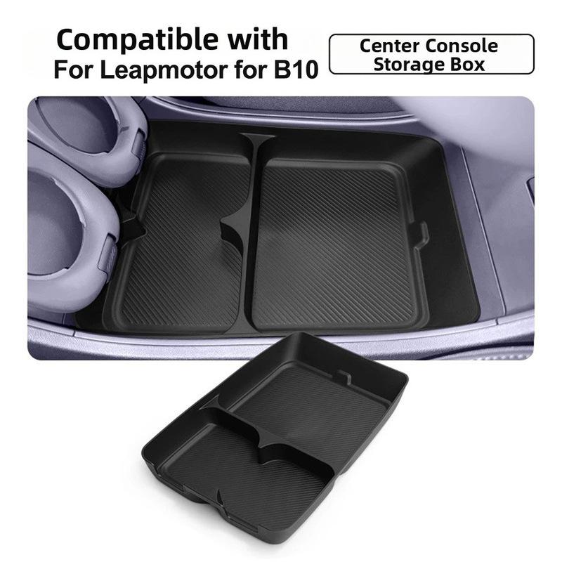 Car Center Console Armrest Storage Box Organizer Tray For Leapmotor For B10 2025 Automotive Car Interior Accessories TPE