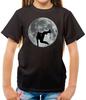 Free Running Moon - Kids T-Shirt - Free Runner Run - Space - Freerun