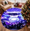 Jujutsu Kaisen Pattern Round Rug, Indoor/Outdoor Mat, for Picnic, Gameroom, Bedroom, Office, Living Room, Home Decor Carpet, Birthday Gift