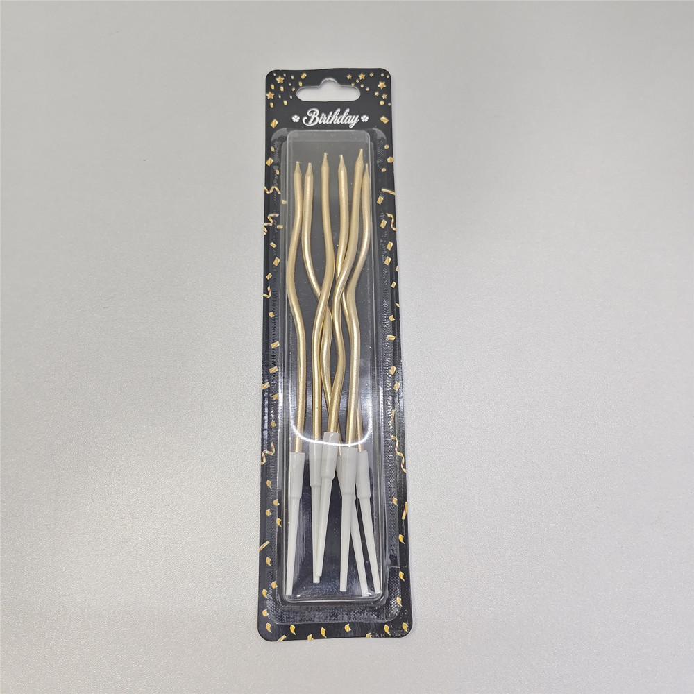6/12 /36/72pcs/20setBirthday Candles Spiral Cake Candles  Long Thin Cake Candles For Wedding Party And Cake Decoration