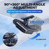 Ventilador de clip para coche Eary 30000mAh Recargable Doble Núcleo Turbo Ventilador para Parasol 5 Velocidades 360° Potente Refrigerador de Aire Silencioso Portátil Ventiladores para Coche