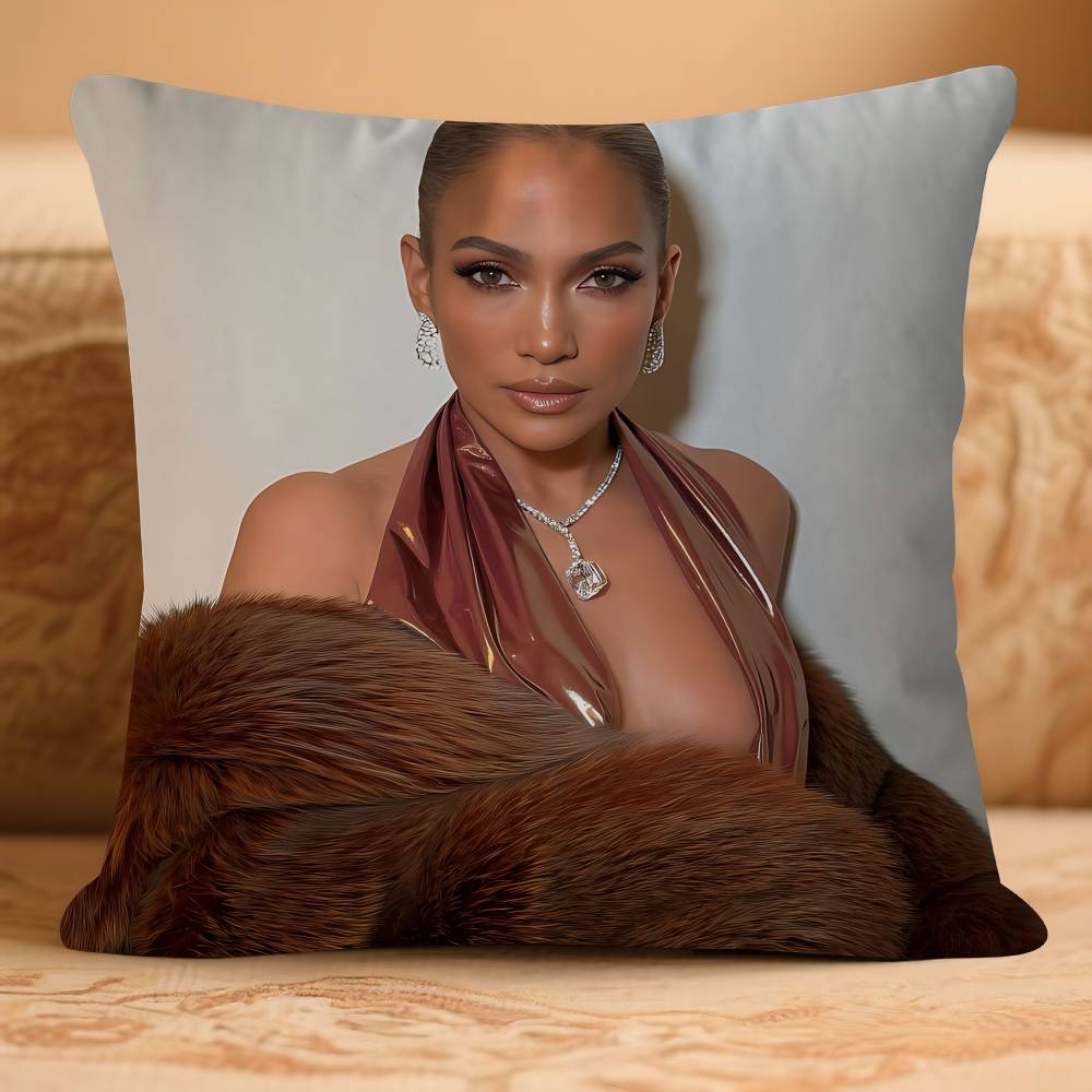 Jennifer-R Jlo LopezS Pillow Case Removable Washable Cushion Cover – All-Season Soft Linen