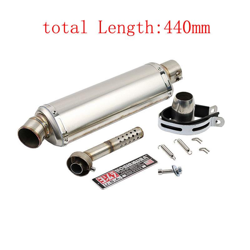 Universal 51mm Motorcycle Exhaust Jicun Muffler Motorcycle Exhaust Belt, Suitable for Yamaha PCX125 FZ1N Z900 CBR500R R6 R25 R3