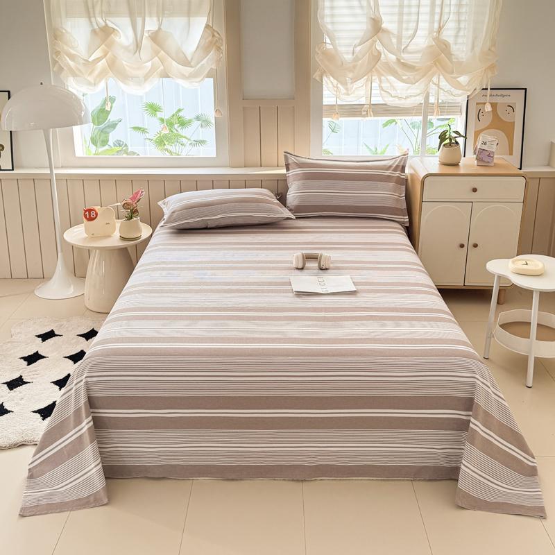 Cotton Thickened Bed Sheet 1pc Plant Flowers Printed Single Double Top King Sheets Pure Cotton Single Size Kids Bed Linen