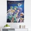 Anime Hhigurashi Wwhen They Ccry Hanging Bohemian Tapestry Hanging Tarot Hippie Wall Rugs Dorm Japanese Tapestry