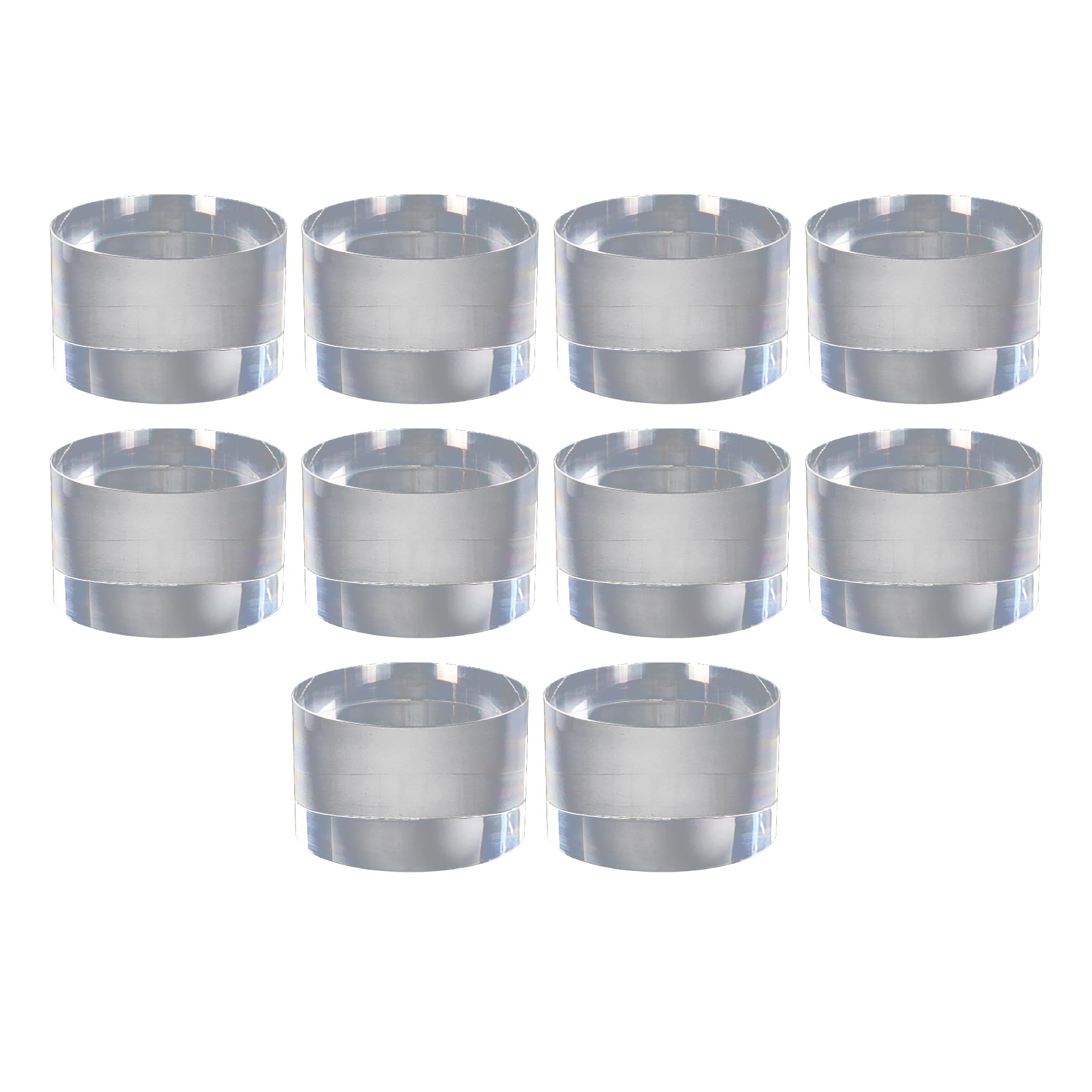 

HAMILO Acrylic Stands, Cylinder Blocks, Acrylic Base Display Stands, 10-Piece Set