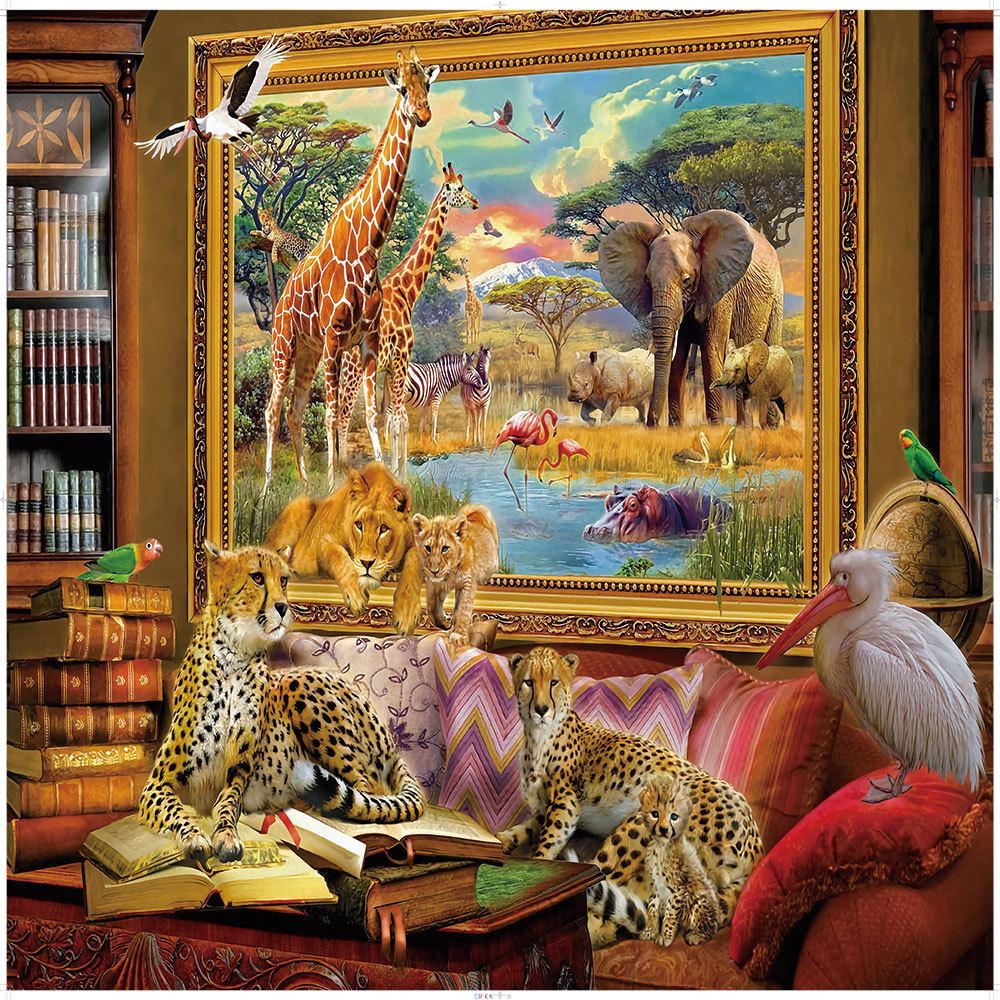 A 1000pcs Jigsaw Puzzle Featuring Natural Landscapes, Animal Farms, Creative Famous Paintings