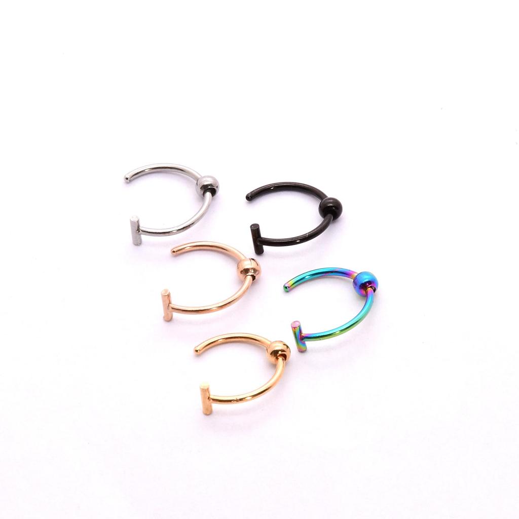 European and American Stainless Steel Lip, Nose, Eyebrow Horseshoe Piercing Jewelry