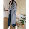 Autumn Winter Knitted Cardigan Women Medium and Long Sweater Jacket Gentle Loose Simple V Neck Cardigans Solid Color Office Coats Long Sleeve Clothing